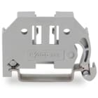 WAGO ELETTRONICA - Blocchetto terminale senza vite.larghezza 6 mm.per guida DIN 35 x 15 e 35 x 7,5.grigio
