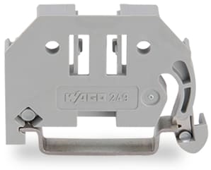 WAGO ELETTRONICA - Blocchetto terminale senza vite.larghezza 6 mm.per guida DIN 35 x 15 e 35 x 7,5.grigio