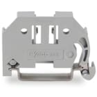 WAGO ELETTRONICA - Blocchetto terminale senza vite.larghezza 6 mm.per guida DIN 35 x 15 e 35 x 7,5.grigio