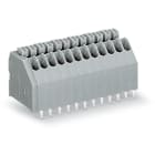 WAGO ELETTRONICA - Morsetto per circuito stampato.pulsante.0,5 mm².grigio