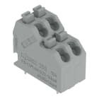 WAGO ELETTRONICA - Morsetto per circuito stampato a due piani.pulsante.1,5 mm².grigio agata