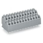 WAGO ELETTRONICA - Morsetto per circuito stampato a due piani.pulsante.1,5 mm².grigio agata