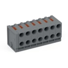 WAGO ELETTRONICA - Connettore femmina per 2 conduttori.pulsante.PUSH WIRE®.grigio
