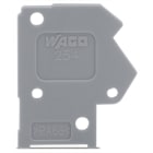 WAGO ELETTRONICA - Piastra terminale.spessore 1 mm.tipo fissaggio a scatto.grigio