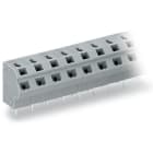 WAGO ELETTRONICA - Morsetto per circuito stampato per 2 conduttori.0,75 mm².Passo pin 7,5/7,62 mm.grigio 254-266