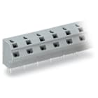 WAGO ELETTRONICA - Morsetto per circuito stampato per 2 conduttori.0,75 mm².Passo pin 10/10,16 mm.grigio