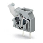 WAGO ELETTRONICA - Morsetto per circuito stampato sovrapponibile.pulsante.2,5 mm².grigio