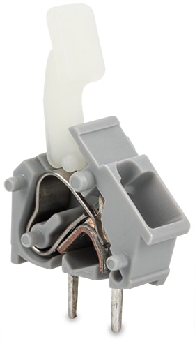WAGO ELETTRONICA - Morsetto per circuito stampato sovrapponibile.leve azionate a mano.2,5 mm².grigio