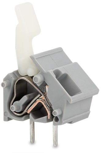 WAGO ELETTRONICA - Morsetto per circuito stampato sovrapponibile.leve azionate a mano.2,5 mm².grigio