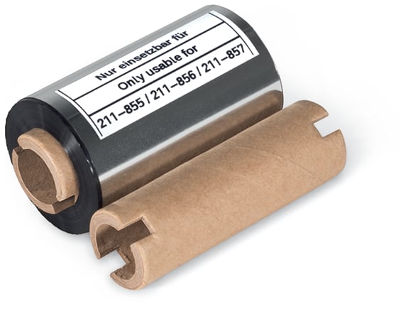 WAGO ELETTRONICA - Nastro inchiostratore per stampante a trasferimento termico.per Smart Printer.per etichette autolaminanti.nero