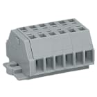 WAGO ELETTRONICA - Morsettiera per 2 conduttori.senza pulsanti.con flange di fissaggio.grigio