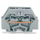 WAGO ELETTRONICA - Morsetto per 2 conduttori.senza pulsanti.con flangia di fissaggio.grigio 260-301
