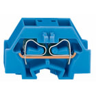 WAGO ELETTRONICA - Morsetto per 4 conduttori.senza pulsanti.con flangia di fissaggio.blu