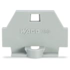 WAGO ELETTRONICA - Piastra terminale.con flangia di fissaggio.grigio
