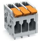 WAGO ELETTRONICA - Morsetto per circuito stampato.leva.4 mm².grigio 2604-1103