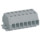 WAGO ELETTRONICA - Morsettiera per 2 conduttori.senza pulsanti.con flange di fissaggio.grigio