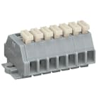 WAGO ELETTRONICA - Morsettiera per 2 conduttori.su un lato con pulsanti.con flange di fissaggio.grigio