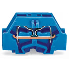 WAGO ELETTRONICA - Morsetto per 2 conduttori.senza pulsanti.adatto per applicazioni Ex-i.blu