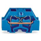 WAGO ELETTRONICA - Morsetto per 4 conduttori.senza pulsanti.adatto per applicazioni Ex-i.blu