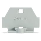 WAGO ELETTRONICA - Piastra terminale.con flangia di fissaggio.grigio 261-361
