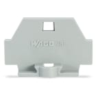 WAGO ELETTRONICA - Piastra terminale.con flangia di fissaggio.grigio