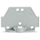 WAGO ELETTRONICA - Piastra terminale.con flangia di fissaggio.grigio