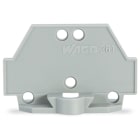 WAGO ELETTRONICA - Piastra terminale.con flangia di fissaggio.grigio
