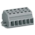 WAGO ELETTRONICA - Morsettiera per 2 conduttori.senza pulsanti.con flange di fissaggio.grigio