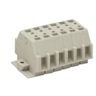 WAGO ELETTRONICA - Morsettiera per 2 conduttori.senza pulsanti.adatto per applicazioni Ex e II.grigio chiaro 262-136