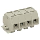 WAGO ELETTRONICA - Morsettiera per 4 conduttori.senza pulsanti.adatto per applicazioni Ex e II.grigio chiaro