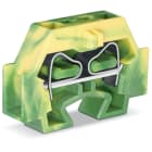 WAGO ELETTRONICA - Morsetto per 2 conduttori.senza pulsanti.senza piede di montaggio a scatto sporgente.verde-giallo