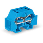 WAGO ELETTRONICA - Morsetto per 4 conduttori.senza pulsanti.adatto per applicazioni Ex-i.blu 262-344