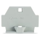 WAGO ELETTRONICA - Piastra terminale.con flangia di fissaggio.grigio