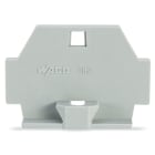 WAGO ELETTRONICA - Piastra terminale.con flangia di fissaggio.grigio