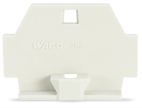 WAGO ELETTRONICA - Piastra terminale.con flangia di fissaggio.grigio chiaro