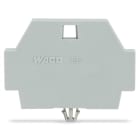 WAGO ELETTRONICA - Piastra terminale.con piede di fissaggio a scatto.grigio 262-371