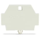 WAGO ELETTRONICA - Piastra terminale.con piede di fissaggio a scatto.grigio chiaro