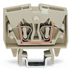 WAGO ELETTRONICA - Morsetto miniaturizzato passante per 2 conduttori.2,5 mm².con opzione per prova.grigio chiaro