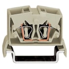 WAGO ELETTRONICA - Morsetto miniaturizzato passante per 4 conduttori.2,5 mm².con opzione per prova.grigio chiaro