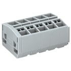 WAGO ELETTRONICA - Morsettiera per 4 conduttori.senza pulsanti.con piedi di fissaggio a scatto.grigio