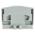 WAGO ELETTRONICA - Piastra terminale.con flangia di fissaggio.spessore 4 mm.grigio