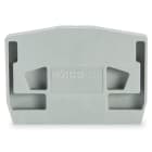 WAGO ELETTRONICA - Piastra terminale.per morsetti con piede di fissaggio a scatto.spessore 4 mm.grigio
