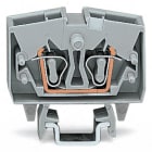WAGO ELETTRONICA - Morsetto miniaturizzato passante per 2 conduttori.2,5 mm².con opzione per prova.grigio