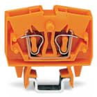 WAGO ELETTRONICA - Morsetto miniaturizzato passante per 2 conduttori.2,5 mm².con opzione per prova.arancione