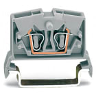 WAGO ELETTRONICA - Morsetto miniaturizzato passante per 2 conduttori.2,5 mm².con opzione per prova.grigio
