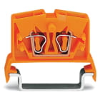 WAGO ELETTRONICA - Morsetto miniaturizzato passante per 2 conduttori.2,5 mm².con opzione per prova.arancione
