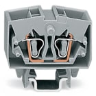 WAGO ELETTRONICA - Morsetto miniaturizzato passante per 4 conduttori.2,5 mm².con opzione per prova.grigio