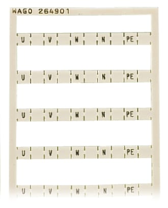 WAGO ELETTRONICA - Scheda di marcatura Mini-WSB.come scheda.MARCATO.bianco