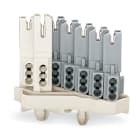 WAGO ELETTRONICA - Connettore femmina.senza contatto di terra.con piedi di fissaggio a scatto.bianco 267-167