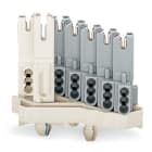 WAGO ELETTRONICA - Connettore femmina.con contatto di terra diretto.con piedi di fissaggio a scatto.bianco 267-177